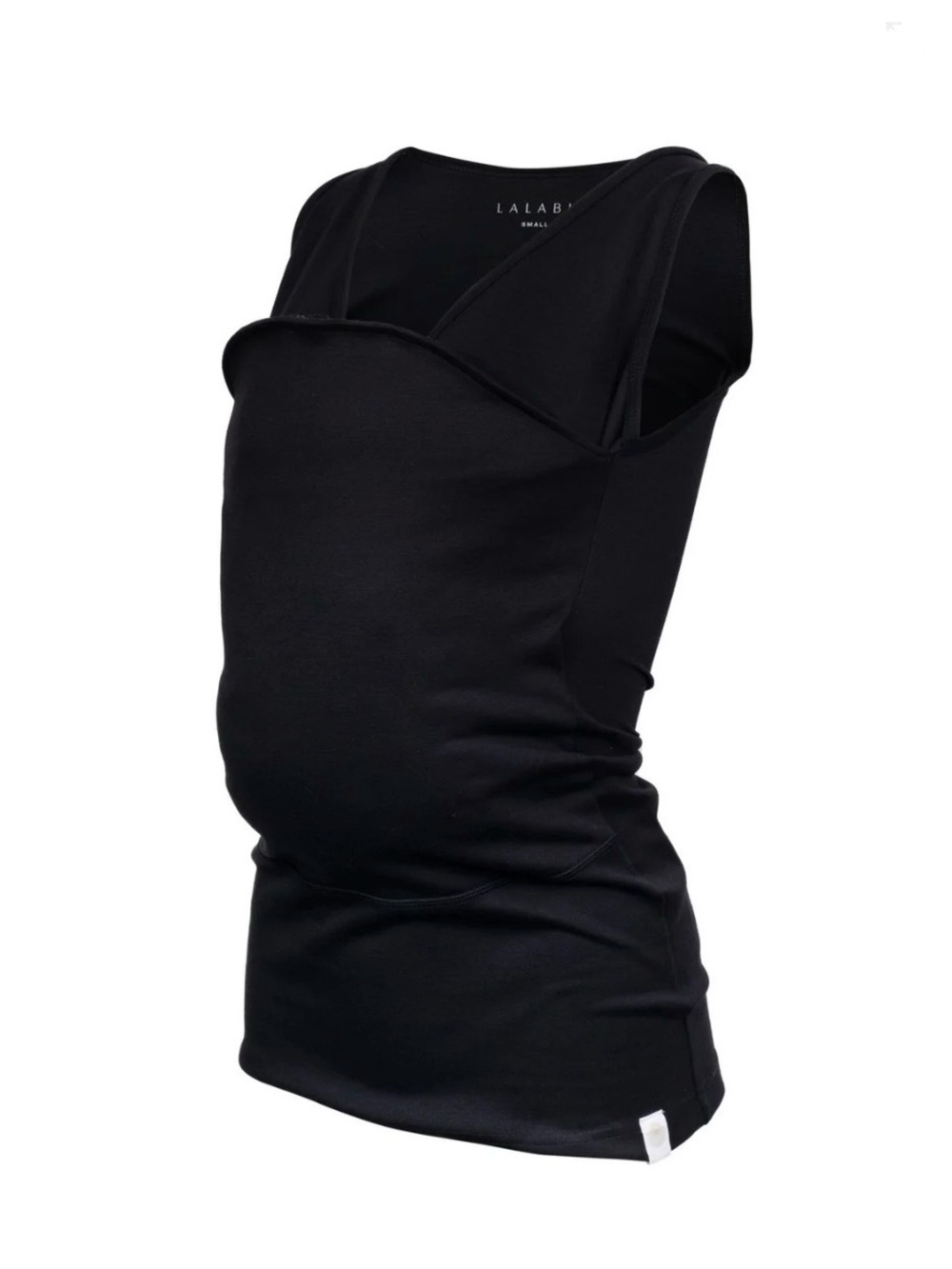 Lalabu Women’s Soothe Shirt Tank, Black XL Maternity - Picture 2 of 15